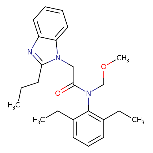 N-(2,6-diethylphenyl)-N-(methoxymethyl)-2-(2-propyl-1H-1,3-benzodiazol-1-yl)acetamide