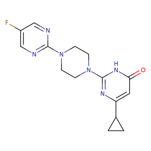 6-cyclopropyl-2-[4-(5-fluoropyrimidin-2-yl)piperazin-1-yl]-3,4-dihydropyrimidin-4-one