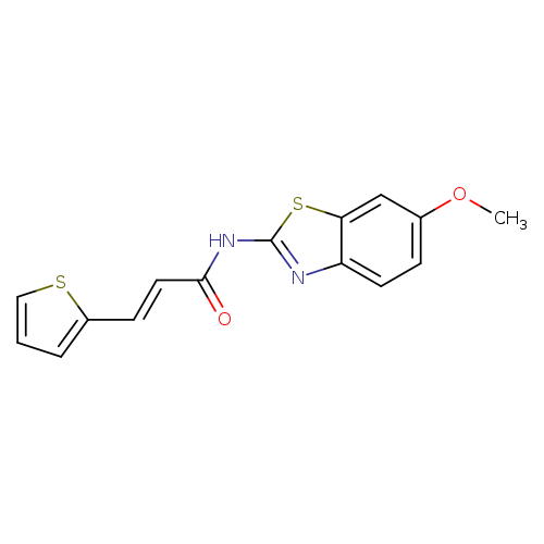 (2E)-N-(6-methoxy-1,3-benzothiazol-2-yl)-3-(thiophen-2-yl)prop-2-enamide