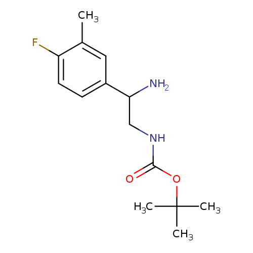 tert-butyl N-[2-amino-2-(4-fluoro-3-methylphenyl)ethyl]carbamate