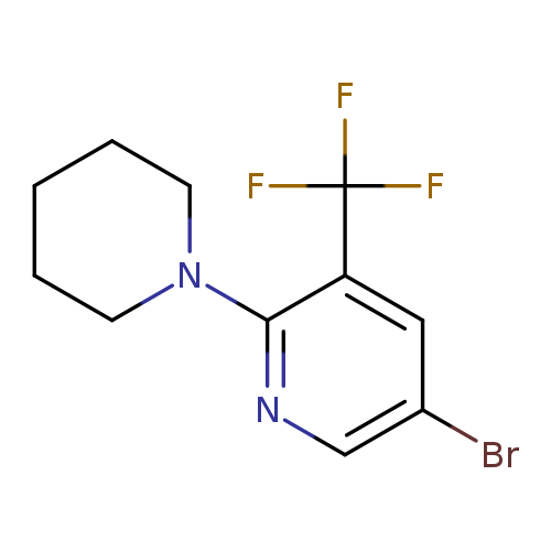 5-Bromo-2-(piperidin-1-yl)-3-(trifluoromethyl)pyridine