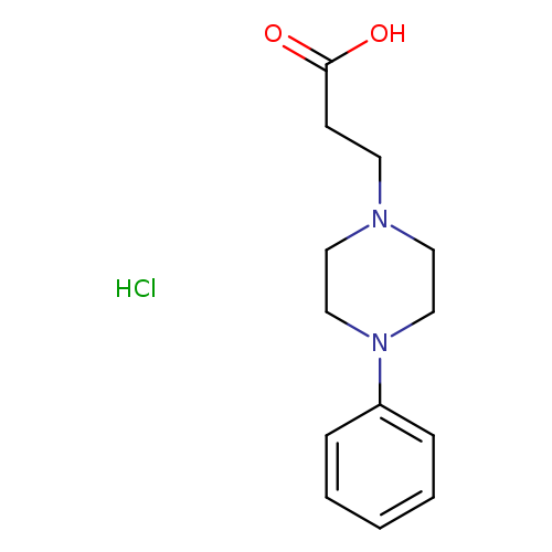 3-(4-Phenylpiperazin-1-yl)propanoic acid hydrochloride