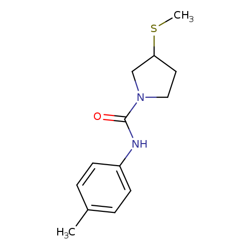 N-(4-methylphenyl)-3-(methylsulfanyl)pyrrolidine-1-carboxamide