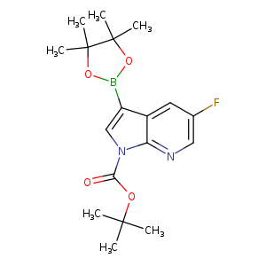 tert-butyl 5-fluoro-3-(4,4,5,5-tetramethyl-1,3,2-dioxaborolan-2-yl)-1h-pyrrolo[2,3-b]pyridine-1-carboxylate