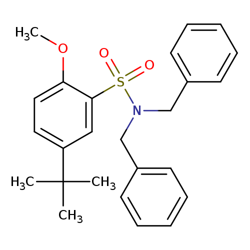 N,N-dibenzyl-5-tert-butyl-2-methoxybenzene-1-sulfonamide