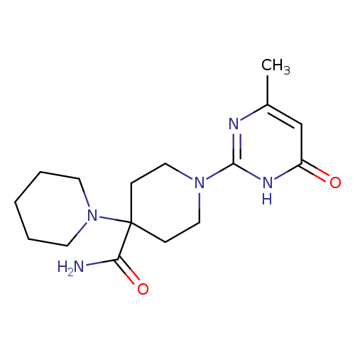 1'-(4-methyl-6-oxo-1,6-dihydropyrimidin-2-yl)-[1,4'-bipiperidine]-4'-carboxamide