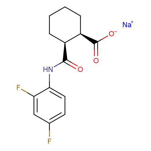 rac-sodium(1R,2S)-2-[(2,4-difluorophenyl)carbamoyl]cyclohexane-1-carboxylate,cis