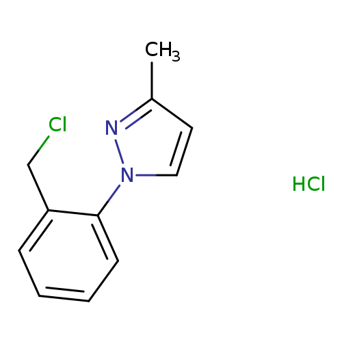 1-[2-(chloromethyl)phenyl]-3-methyl-1H-pyrazole hydrochloride