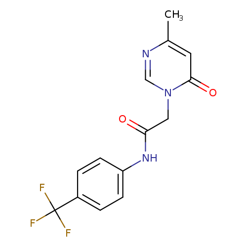 2-(4-methyl-6-oxo-1,6-dihydropyrimidin-1-yl)-N-[4-(trifluoromethyl)phenyl]acetamide