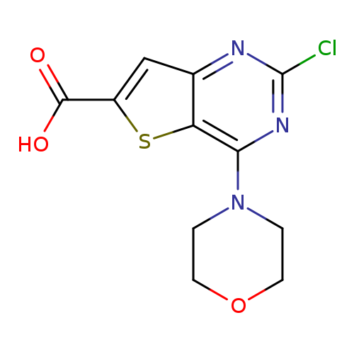 2-chloro-4-morpholin-4-ylthieno[3,2-d]pyrimidine-6-carboxylic acid