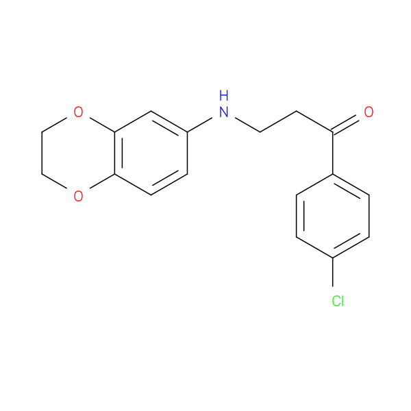 1-(4-chlorophenyl)-3-[(2,3-dihydro-1,4-benzodioxin-6-yl)amino]propan-1-one