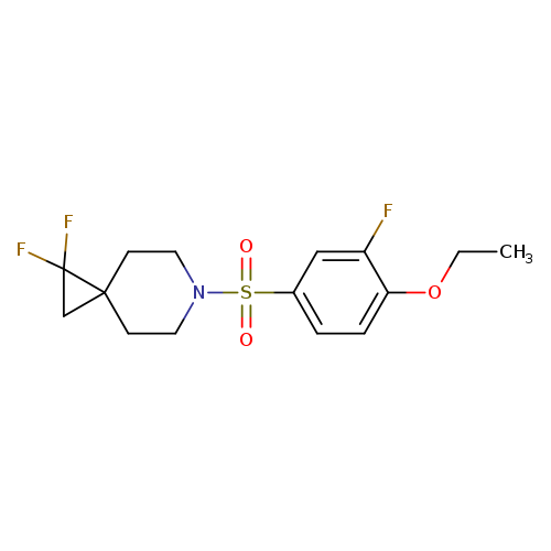 6-(4-ethoxy-3-fluorobenzenesulfonyl)-1,1-difluoro-6-azaspiro[2.5]octane