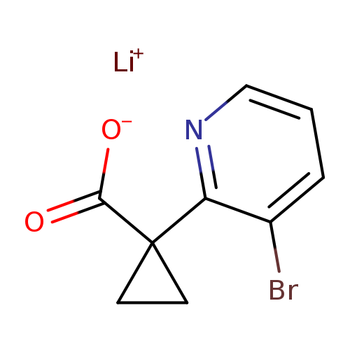 lithium(1+) 1-(3-bromopyridin-2-yl)cyclopropane-1-carboxylate