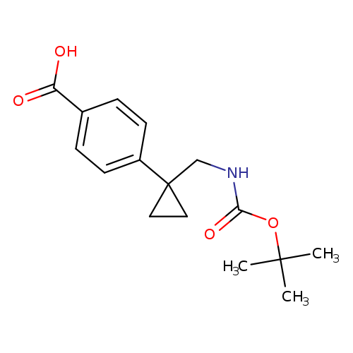 4-[1-({[(tert-butoxy)carbonyl]amino}methyl)cyclopropyl]benzoicacid