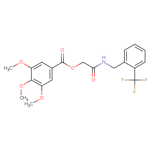 ({[2-(trifluoromethyl)phenyl]methyl}carbamoyl)methyl 3,4,5-trimethoxybenzoate