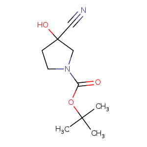 1-Pyrrolidinecarboxylic acid, 3-cyano-3-hydroxy-, 1,1-dimethylethyl ester
