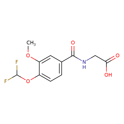 2-{[4-(difluoromethoxy)-3-methoxyphenyl]formamido}acetic acid