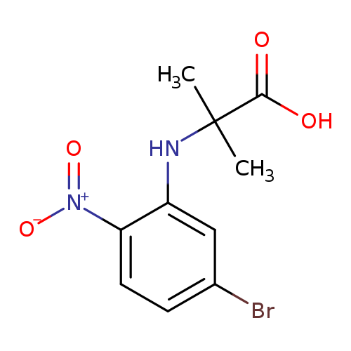 2-[(5-bromo-2-nitrophenyl)amino]-2-methylpropanoic acid