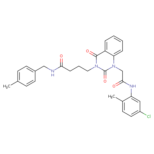 4-(1-{[(5-chloro-2-methylphenyl)carbamoyl]methyl}-2,4-dioxo-1,2,3,4-tetrahydroquinazolin-3-yl)-N-[(4-methylphenyl)methyl]butanamide