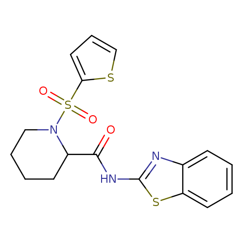 N-(1,3-benzothiazol-2-yl)-1-(thiophene-2-sulfonyl)piperidine-2-carboxamide