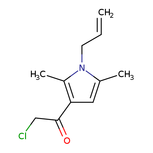 Ethanone, 2-chloro-1-[2,5-dimethyl-1-(2-propenyl)-1H-pyrrol-3-yl]- (9CI)