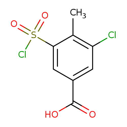 3-Chloro-5-(chlorosulfonyl)-4-methylbenzoic acid