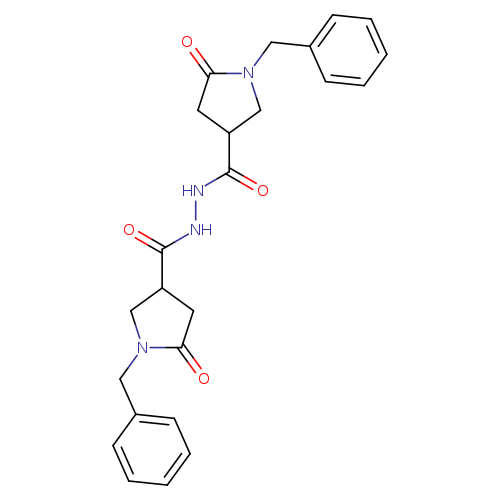 1-benzyl-N'-(1-benzyl-5-oxopyrrolidine-3-carbonyl)-5-oxopyrrolidine-3-carbohydrazide