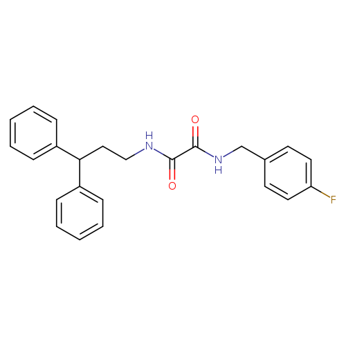 N-(3,3-diphenylpropyl)-N'-[(4-fluorophenyl)methyl]ethanediamide