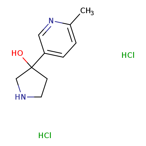 3-(6-methylpyridin-3-yl)pyrrolidin-3-ol dihydrochloride