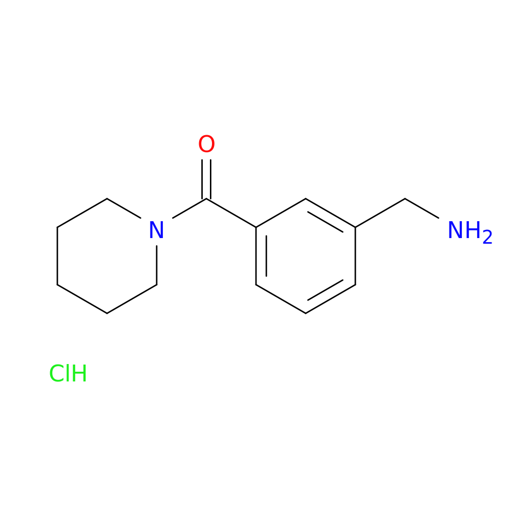 1-[3-(Piperidin-1-ylcarbonyl)phenyl]methanamine hydrochloride