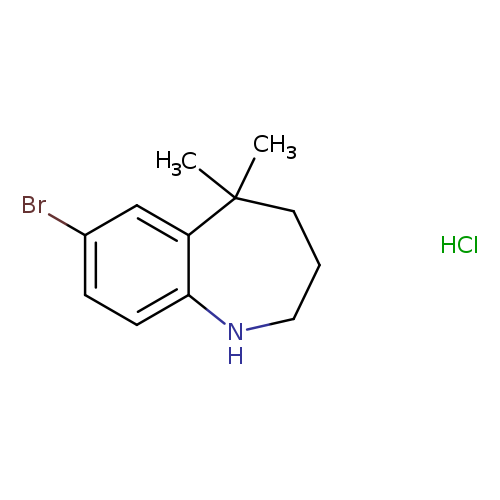 7-bromo-5,5-dimethyl-2,3,4,5-tetrahydro-1H-1-benzazepine hydrochloride