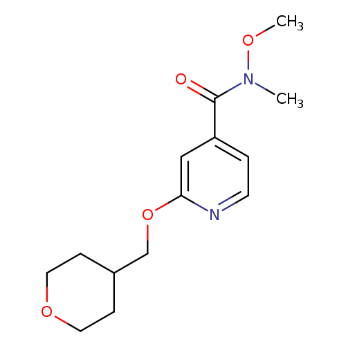 N-methoxy-N-methyl-2-[(oxan-4-yl)methoxy]pyridine-4-carboxamide