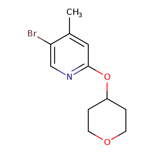5-Bromo-4-methyl-2-(oxan-4-yloxy)pyridine
