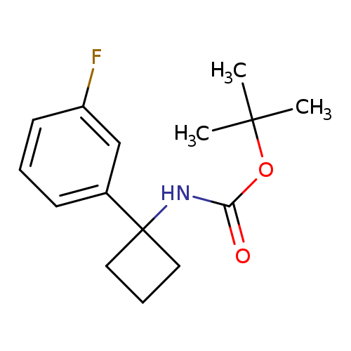 tert-Butyl N-[1-(3-fluorophenyl)cyclobutyl]carbamate