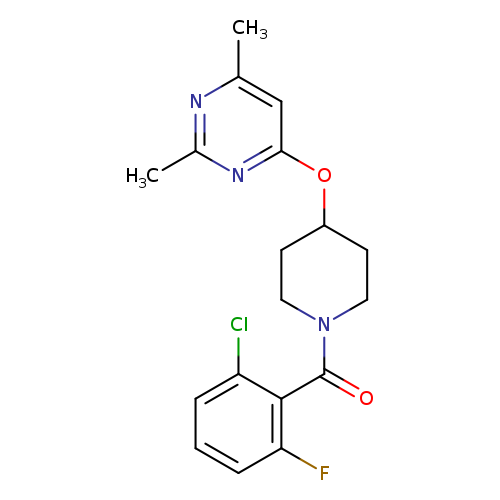 4-{[1-(2-chloro-6-fluorobenzoyl)piperidin-4-yl]oxy}-2,6-dimethylpyrimidine