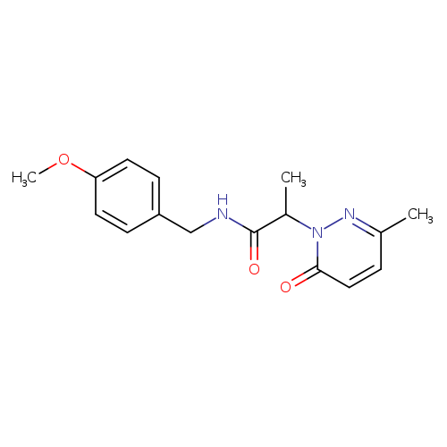 N-[(4-methoxyphenyl)methyl]-2-(3-methyl-6-oxo-1,6-dihydropyridazin-1-yl)propanamide