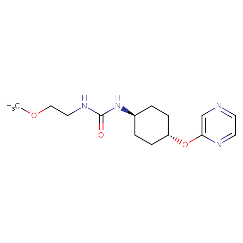 3-(2-methoxyethyl)-1-[(1r,4r)-4-(pyrazin-2-yloxy)cyclohexyl]urea