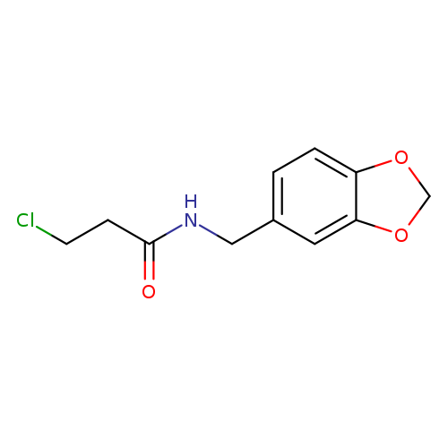 Propanamide, N-(1,3-benzodioxol-5-ylmethyl)-3-chloro-