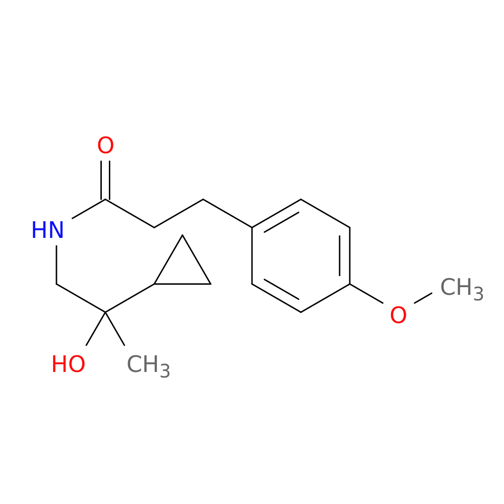 N-(2-cyclopropyl-2-hydroxypropyl)-3-(4-methoxyphenyl)propanamide