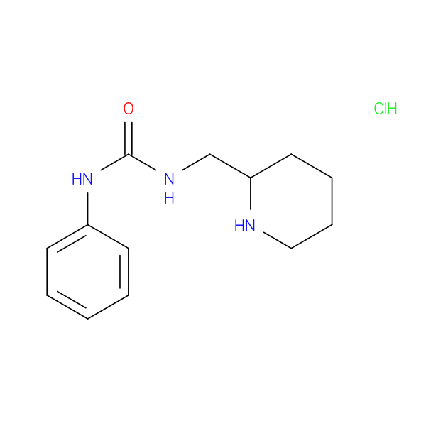 1-phenyl-3-[(piperidin-2-yl)methyl]urea hydrochloride