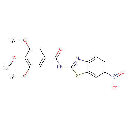 3,4,5-trimethoxy-N-(6-nitro-1,3-benzothiazol-2-yl)benzamide