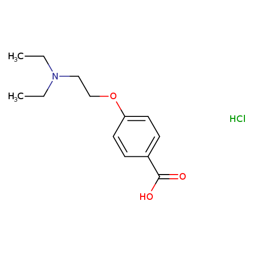 4-[2-(diethylamino)ethoxy]benzoic acid hydrochloride