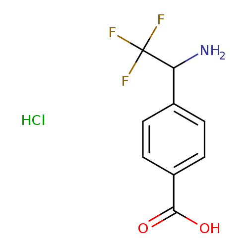 Benzoic acid, 4-(1-amino-2,2,2-trifluoroethyl)-, hydrochloride (1:1)