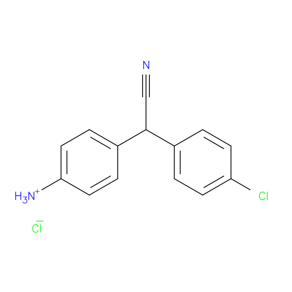 (4-((4-chlorophenyl)cyanomethyl)phenyl)ammonium chloride
