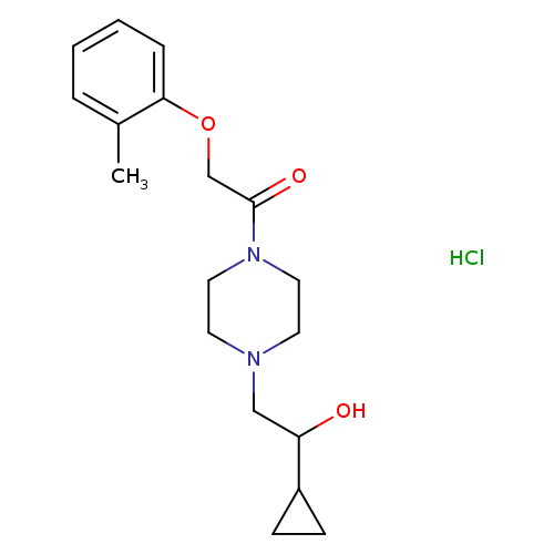 1-[4-(2-cyclopropyl-2-hydroxyethyl)piperazin-1-yl]-2-(2-methylphenoxy)ethan-1-one hydrochloride