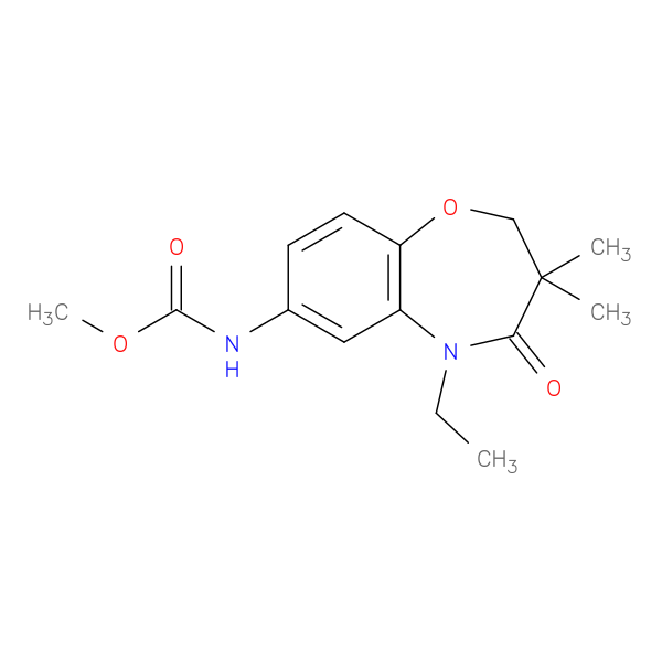 methyl N-(5-ethyl-3,3-dimethyl-4-oxo-2,3,4,5-tetrahydro-1,5-benzoxazepin-7-yl)carbamate