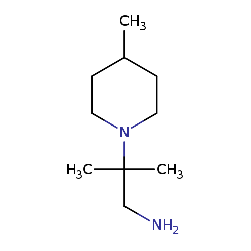 2-Methyl-2-(4-methylpiperidin-1-yl)propan-1-amine