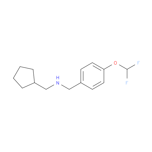 (cyclopentylmethyl)({[4-(difluoromethoxy)phenyl]methyl})amine