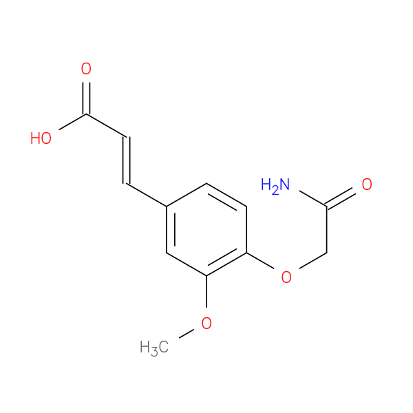 (2E)-3-[4-(2-Amino-2-oxoethoxy)-3-methoxyphenyl]acrylic acid