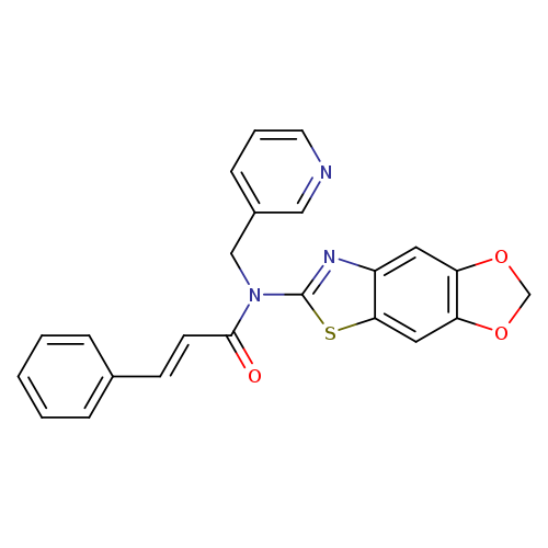 (2E)-N-{4,6-dioxa-10-thia-12-azatricyclo[7.3.0.0^{3,7}]dodeca-1(9),2,7,11-tetraen-11-yl}-3-phenyl-N-[(pyridin-3-yl)methyl]prop-2-enamide